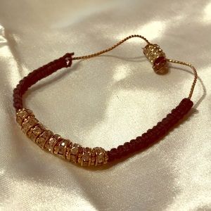 Black and gold braided bracelet